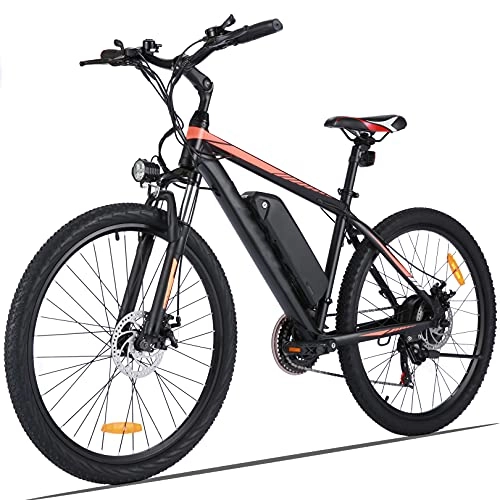 Vélos de montagne électriques : Vélo électrique / VTT électrique 26 Pouces, vélo électrique Adulte avec Moteur 250 W et Batterie Lithium-ION 36 V 8 Ah, vélo électrique pour Hommes et Femmes, boîte de Vitesses Shimano 21 Vitesses
