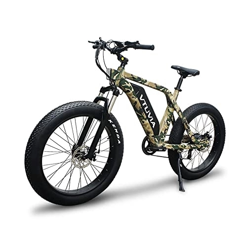Vélos de montagne électriques : Vélo électrique Vtuvia, SN100, 750 W, noir, VTT, Fat tyre