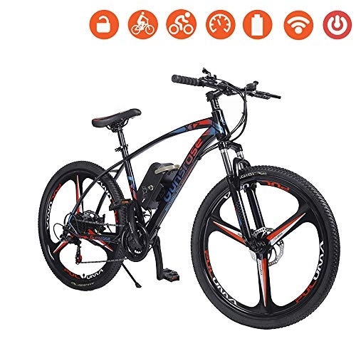 Vélos de montagne électriques : Wheel-hy Vlo lectrique 26" pour vlo de Montagne lectrique avec moyeu Shimano 21 Vitesses, e-Bike Pliant 36V 350W Batterie au Lithium de Grande Capacit