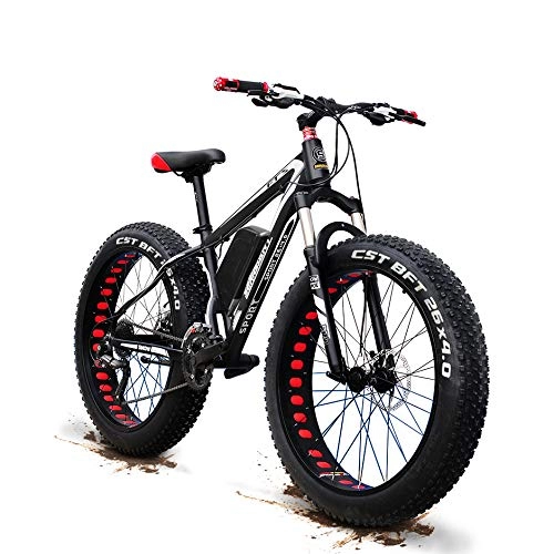 Vélos de montagne électriques : XTD Mise à Niveau 48V 1500W électrique Vélo De Montagne 26 Pouces Fat Tire E-Bike (50-60km / H) Cruiser Hommes Sport Bike Pleine Suspension VTT Batterie Au Lithium Dirtbike B