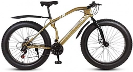 Adulti 26 pollici di neve Bike pneumatico largo bicicletta pieghevole Mountain bike Fat Bike Off-Road Beach con Variable Suspension 21 di velocità e la scossa for uomini e donne esterna che guida