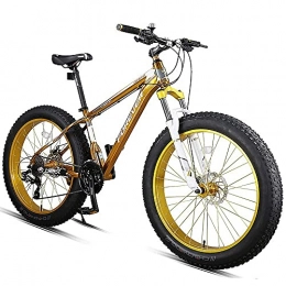 Bananaww Bici Bananaww Mountain Bike con Ruote a Raggi da 26 Pollici, 4.0 Fat Tire Mountain Bike con Telaio in Alluminio, Cambio a 27 Marce, Freno a Disco, Forcella Ammortizzata Lock-out per Adulti