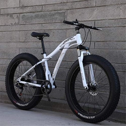 HCMNME Fat Tyre Mountain Bike Bicicletta durevole di alta qualit 24 pollici Fat Tire Mountain bike for adulti, Spiaggia Neve Bike, doppio freno a disco Cruiser Biciclette, Mountain bike Mens 4.0 Ampia Ruote Telaio in lega con fre