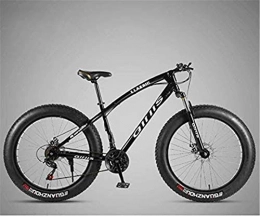 HCMNME Fat Tyre Mountain Bike Bicicletta durevole di alta qualit 26 pollici bicicletta mountain bike hardtail for le donne degli uomini, bici MTB Fat Tire, -alto tenore di carbonio telaio in acciaio, ammortizzante della forcella a