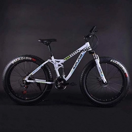 HCMNME Fat Tyre Mountain Bike Bicicletta durevole di alta qualit Adulti Fat Tire Mountain bike, Spiaggia Neve Bike, doppio freno a disco Cruiser Bikes, di livello professionale Mens bicicletta della montagna 24 pollici Ruote Tela