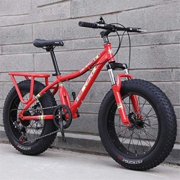 HCMNME Fat Tyre Mountain Bike Bicicletta durevole di alta qualit Bambino Fat Tire Mountain bike, Spiaggia Neve Bike, doppio freno a disco Cruiser Bikes, leggero ad alta acciaio al carbonio Telaio della bicicletta, 20 pollici Ruot