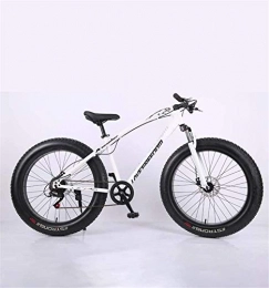 HCMNME Fat Tyre Mountain Bike Bicicletta durevole di alta qualit Fat Tire adulti Mountain bike, ad alta acciaio al carbonio telaio Cruiser Bikes, Spiaggia motoslitta biciclette, doppio freno a disco 26 pollici Ruote Telaio in leg