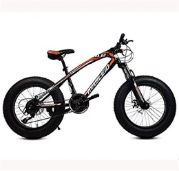 HCMNME Fat Tyre Mountain Bike Bicicletta durevole di alta qualit Fat Tire Mountain Bike della bicicletta for bambini e ragazzi, cerchi da 20 pollici MBT Moto-alto tenore di carbonio della struttura d'acciaio, ammortizzante della