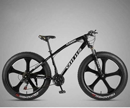 HCMNME Fat Tyre Mountain Bike Bicicletta durevole di alta qualit Mountain Bike della bicicletta, 26 4.0 pollici Fat Tire Bike MTB, Womens Hardtail mountain bike da uomo, ammortizzante della forcella anteriore e doppio freno a d