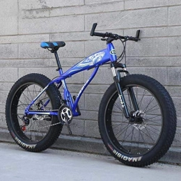 HCMNME Fat Tyre Mountain Bike Bicicletta durevole di alta qualit Mountain Bike della bicicletta for gli adulti delle donne degli uomini, Fat Tire Bike MBT, Hardtail alta acciaio al carbonio Telaio e ammortizzante Forcella anterio