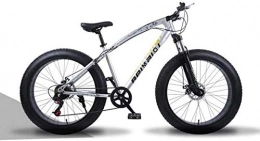 HongLianRiven Fat Tyre Mountain Bike BMX montana 26 pollici Fat Tire hardtail Mountain bike sospensione doppia Telaio e sospensioni forcella All Terrain uomo Bicicletta E Donne di et 5-29 ( Color : 7 Speed , Size : Black spoke )