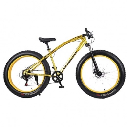 Chenbz Fat Tyre Mountain Bike Chenbz Sport all'aria aperta Fat Bike, 26 pollici Snow Mountain Bike 24 velocità velocità variabile Cross Country 4, 0 grandi pneumatici for adulti esterna che guida, Nero (Color : Yellow)