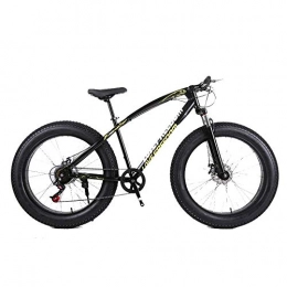 Chenbz Fat Tyre Mountain Bike Chenbz Sport all'aria aperta Fat Bike cross country mountain bike 26 pollici spiaggia neve 24 velocità montagna 4, 0 grandi pneumatici adulti di guida all'aperto (Color : Black)