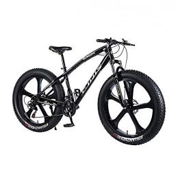 CXY-JOEL Bici CXY-JOEL Mountain Bike Bicicletta 26 × 4, 0 Pollici Fat Tire Mtb Bike Uomo S Hardtail Mountain Bike Ammortizzatore Forcella Anteriore e Dual Disc Brake-Green_30 Speed