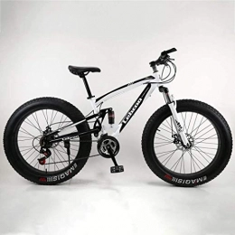 Laicve Fat Tyre Mountain Bike Laicve Bici Fat Tire Forte Mountain Bike Anti-Slip Mens, Citt Biciclette in Bicicletta Unisex Doppio Freno a Disco Cruiser Bikes Spiaggia Neve Bike