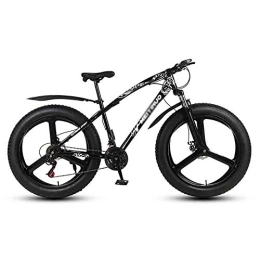 LILIS Fat Tyre Mountain Bike LILIS Mountain Bike Bicicletta MTB Mountain Bike for Adulti Beach Bike motoslitta Biciclette for Uomini e Donne 26in Ruote Doppio Freno a Disco (Color : Black, Size : 27 Speed)