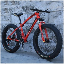 LJJ Fat Tyre Mountain Bike LJJ Mountain Bike Adulto 20 / 24 / 26 Pollici Sospensioni Anteriori Doppio Freno A Disco Fat Tire Mens Mountain Bike Telaio in Acciaio Ad Alto Tenore di Carbonio