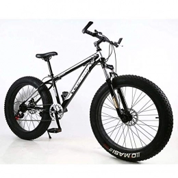 LJXiioo Fat Tyre Mountain Bike LJXiioo Fat Bike 26 Ruote e Uomini Genere Bicicletta grassa da Snow Bike, Moda MTB 21 velocità Full Suspension Acciaio Doppio Freno a Disco Mountain MTB Bicicletta, E