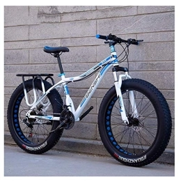 LNDDP Fat Tyre Mountain Bike LNDDP Mountain Bike per Adulti Fat Tire, Mountain Bike Hardtail con Freno a Doppio Disco, Bicicletta con Sospensione Anteriore, Mountain Bike per Tutti i Terreni