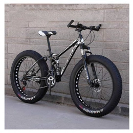 LNDDP Bici LNDDP Mountain Bike per Adulti, Mountain Bike Hardtail con Freno a Doppio Disco per Pneumatici Grassi, Bicicletta per Grandi Ruote, Telaio in Acciaio ad Alto tenore di Carbonio