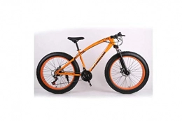 DYM Fat Tyre Mountain Bike Mountain Bike 26 Pollici Fuoristrada Atv 24 Velocità Motoslitta Velocità Mountain Bike 4.0 Pneumatico Grande Pneumatico Largo, Argento, arancia, A