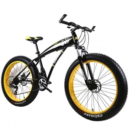 Lxyfc Fat Tyre Mountain Bike Mountain Bike bicicletta MTB Sportiva da Montagna Mountain Biciclette Unisex 26 '' Leggera Lega Di Alluminio Telaio 21 / 24 / 27 Velocità Freno A Disco Anteriore Sospensione Mountain Bike Mens Bicycle Bik