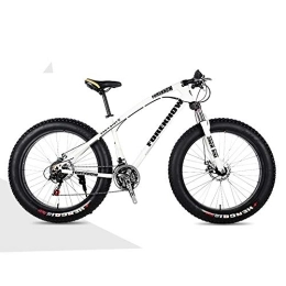 Nerioya Fat Tyre Mountain Bike Mountain Bike per Adulti, Freni A Doppio Disco Anteriori E Posteriori, Bici da Spiaggia con Pneumatici Grassi Ammortizzanti, A, 20 inch 21 Speed