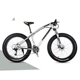 Nerioya Fat Tyre Mountain Bike Mountain Bike per Adulti, Freni A Doppio Disco Anteriori E Posteriori, Bici da Spiaggia con Pneumatici Grassi Ammortizzanti, H, 20 inch 24 Speed