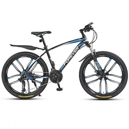 MW Fat Tyre Mountain Bike MW Bicicletta, Mountain Bike, Bicicletta della Strada, Hard Tail Bike, Bike 24 Pollici, Acciaio al Carbonio Adulta della Bicicletta, 21 / 24 / 27 / 30 Speed ​​Bike, Black Blue, 24 Speed