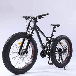 WJSW Fat Tyre Mountain Bike WJSW Mountabike Adulti con Pneumatici Grassi, Bici spiaggivelocità variabile, Bici con Doppio Freno Disco, Biciclette Fuoristrada, Ruote 26 Pollici