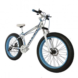 WRJY Fat Tyre Mountain Bike WRJY Fat Bike 26 Ruote e Uomini Genere Bicicletta grassa da Snow Bike, Moda MTB 21 velocità Full Suspension Acciaio Doppio Disco Freno Mountain Bike MTB Bicicletta, A6