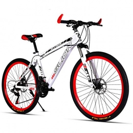 WYBD.Y Bici WYBD.Y Mountain Bike Freno a Disco Fuoristrada a Doppio Disco da Corsa Bicicletta da 26 Pollici / 30 Marce Bicicletta da Cross Outdoor per Adulti, Bianca, 30 Shift