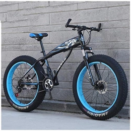 XXCZB Bici XXCZB Mountain Bike Hardtail Fat Tire con Sospensione Anteriore per Adulti Uomo Donna 27 Pneumatici Larghi Bicicletta da Montagna Antiscivolo Bicicletta a Doppio Disco in Acciaio al Carbonio