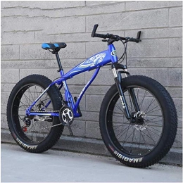 XXCZB Bici XXCZB Mountain Bike Hardtail Fat Tire con Sospensione Anteriore per Adulti Uomo Donna 29 Pneumatici Larghi Bicicletta da Montagna Antiscivolo Bicicletta a Doppio Disco in Acciaio al Carbonio