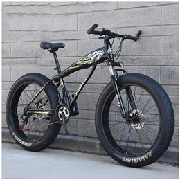 XXCZB Fat Tyre Mountain Bike XXCZB Mountain Bike Hardtail Fat Tire con Sospensione Anteriore per Adulti Uomo Donna 51 Pneumatici Larghi Bicicletta da Montagna Antiscivolo Bicicletta a Doppio Disco in Acciaio al Carbonio