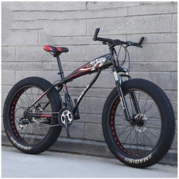 XXCZB Bici XXCZB Mountain Bike Hardtail Fat Tire con Sospensione Anteriore per Adulti Uomo Donna 61 Pneumatici Larghi Bicicletta da Montagna Antiscivolo Bicicletta a Doppio Disco in Acciaio al Carbonio