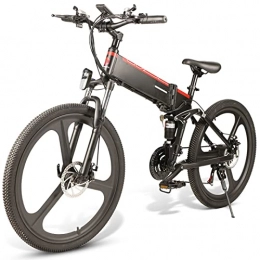 LIU Mountain bike elettrica pieghevoles Bici elettrica pieghevole 26 pollici Mountain bike elettrica Pieghevole per pendolari E-Bike, bicicletta elettrica con motore da 500 W | Batteria al litio da 48 V / 10, 4 Ah | Telaio in alluminio | Ingra