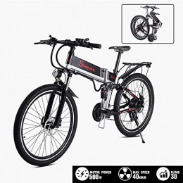 DT Bici Bici Elettriche da 26" con 2 Batteria Rimovibile 48V, Endurance 180Km con Sistema di Posizionamento GPS 500W Ebike Shimano A 21 velocità per Adulto Unisex, Nero