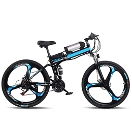 RSTJ-Sjef Bici Bicicletta Elettrica A 21 Velocità, Bicicletta Elettrica Da 26 Pollici Da 250 W Con Batteria Rimovibile Agli Ioni Di Litio Da 36 V 10 Ah, Bicicletta Elettrica Assistita Pieghevole Per Adulti, Blu