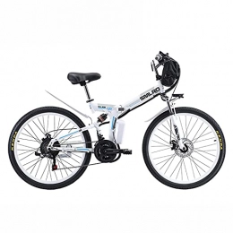 ZOSUO Mountain bike elettrica pieghevoles Bicicletta Pieghevole Bici Elettrica Con Pedalata Assistita Motore Brushless High Speed Da 500 W Fino A 30 Km / H Batteria Da 48V13ah A Sgancio Rapido Ruote Da 26"Trasmissione Shimano A 21 Velocità