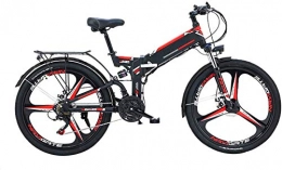 Erik Xian Bici Elettrica bici elettrica Mountain Bike 24 / 26 '' pieghevole bici elettrica della montagna con rimovibile 48V / 10AH agli ioni di litio 300W Motore elettrico Bike E-Bike 21 Speed ​​Gear e tre modalità d