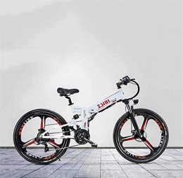 Erik Xian Bici Elettrica bici elettrica Mountain Bike Bici elettrica for adulti, batteria al litio 48 V, sospensione multi-link pieghevole in lega di alluminio, con freno a disco GPS e olio per i sentieri della giun