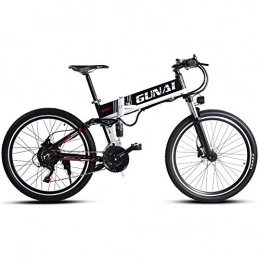 GUNAI Bici GUNAI E-Bike Mountain Bike, 500W, 48V 10Ah Batteria, Bici Elettrica da 26 Pollici, Cambio Shimano 5 Marce