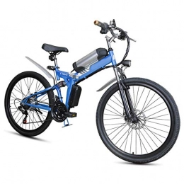 R&Xrenxia Mountain bike elettrica pieghevoles RXRENXIA Bicicletta Pieghevole Elettrica, Elettrica Mountain Bike, Pieghevole con Sedile Regolabile Telaio in Lega di Alluminio di Smart Meter LCD 27 velocit (48V10AH) per Adulti