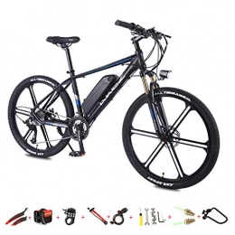 DT Mountain bike elettriches 26 Pollici Electric Bike / Àtrekking / Mountain Lega di Alluminio 36V 8AH Batteria al Litio A 27 velocità Freno A Disco LCD Meter Uomini Donne, Nero