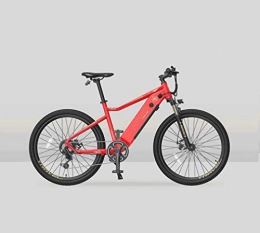 AISHFP Mountain bike elettriches Adulti elettrica Mountain Bike, 7 velocità Biciclette 250W Neve, con Display LCD HD Impermeabile Meter / 48V 10AH Batteria al Litio Bicicletta elettrica, 26 Pollici Ruote, Rosso