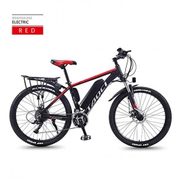 AKEFG Mountain bike elettriches AKEFG Bicicletta Elettrica, MTB Elettrico, Elettrico Mountainbike 36V 13Ah 350W - 26 Pollici di Montagna piegante Bici elettrica 27-Level Shift Assisted, Rosso