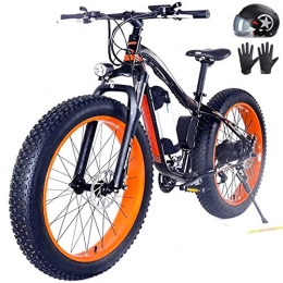 Amantiy Mountain bike elettriches Amantiy Bicicletta elettrica, 26"Bike elettrica 36V 500W 10.4a Ah Rimovibile Batteria agli ioni di Litio Batteria Grasso Pneumatici Snow Bike per Sport Cycling Travel Pagaring Endurance 60 km