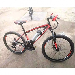 RDJM Mountain bike elettriches Bciclette Elettriche, 20 inch Electric Mountain Bike, Telaio in Alluminio 250W Motor Adulti City Travel E-Bike 21 velocità 36V Batteria Rimovibile Doppio Freno a Disco (Color : Red)