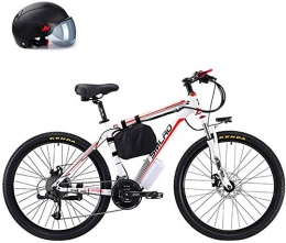 RDJM Bici Bciclette Elettriche, 26" 500W scomparsa / acciaio al carbonio Materiale Città bici elettrica assistita elettrica di sport della bicicletta della montagna della bicicletta con 48V batteria al litio ri